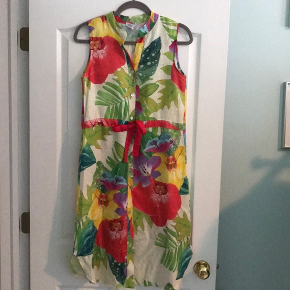 allegra masetti linen dress